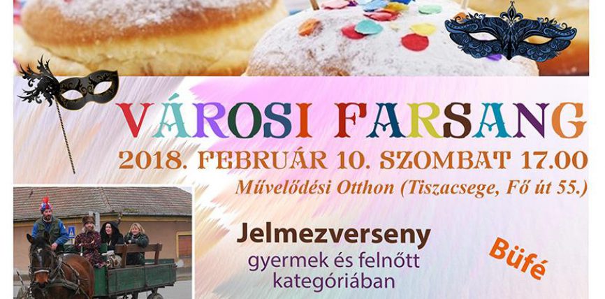 Farsangi mulatság, batyus bál, sütő verseny!