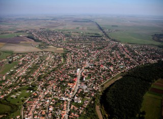 Tiszacsege látképe