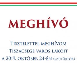 Tiszacsege Város Önkormányzata Képviselő-testülete – Alakuló ülés 2019. október 24.
