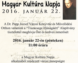 Meghívó – A Magyar Kultúra Napja