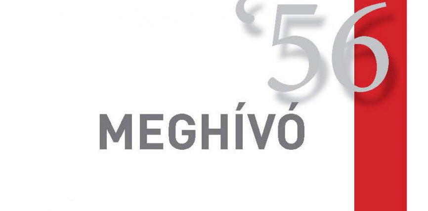 Ünnepi megemlékezés az 1956-os forradalom és szabadságharc tiszteletére