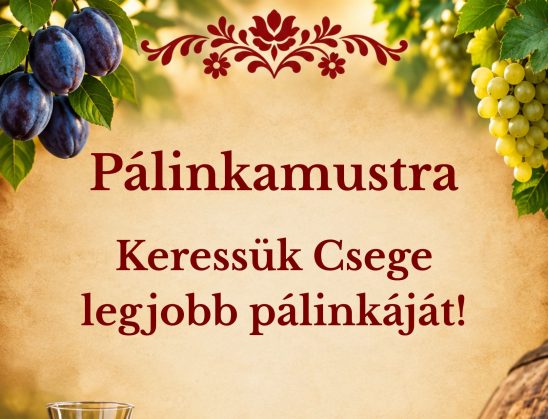 Pálinkamustra – Keressük Csege legjobb pálinkáját!